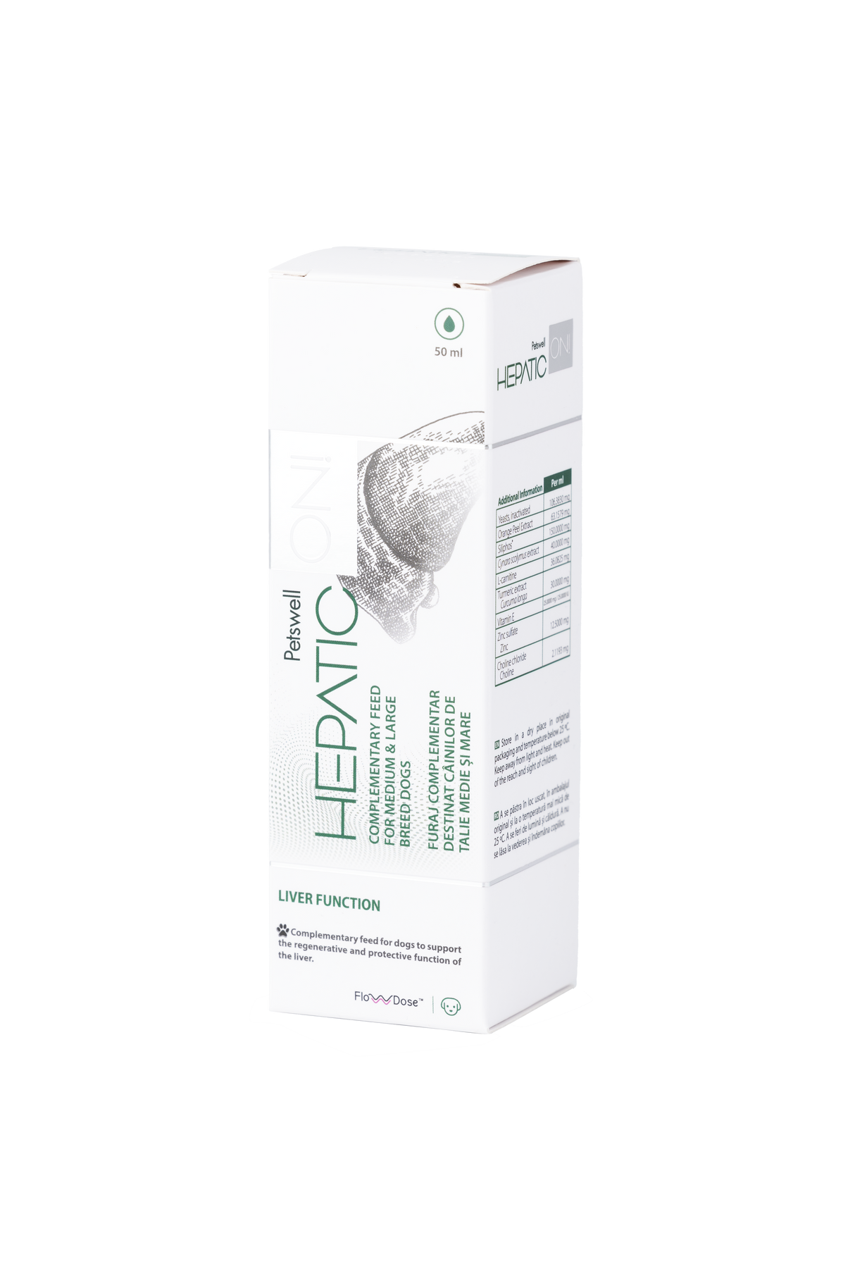 Hepatic-On 50 Ml - Caini Talie Medie & Mare