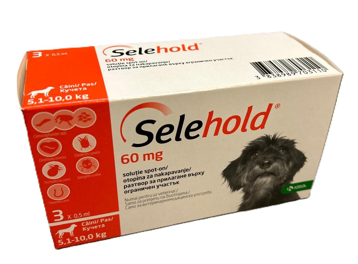Selehold 60mg sol. caini 5,1-10 kg