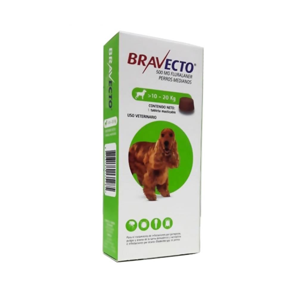 Bravecto 500 Mg 1 Tbl 10 - 20 Kg
