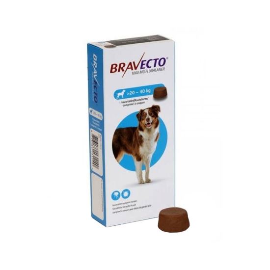 Bravecto 1000 Mg 1 Tbl 20 - 40 Kg