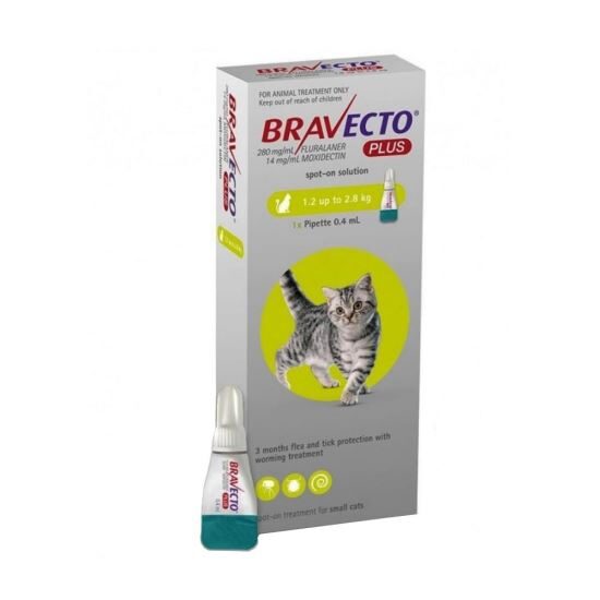 Bravecto Plus for Cat 112.5 Mg 1 Pipeta