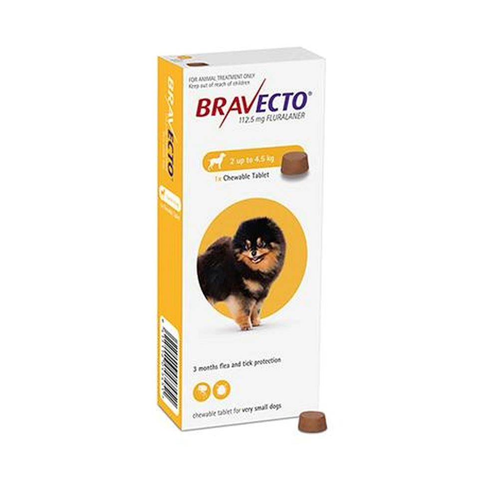 Bravecto 112.5 Mg 1 Tbl 2 - 4.5 Kg