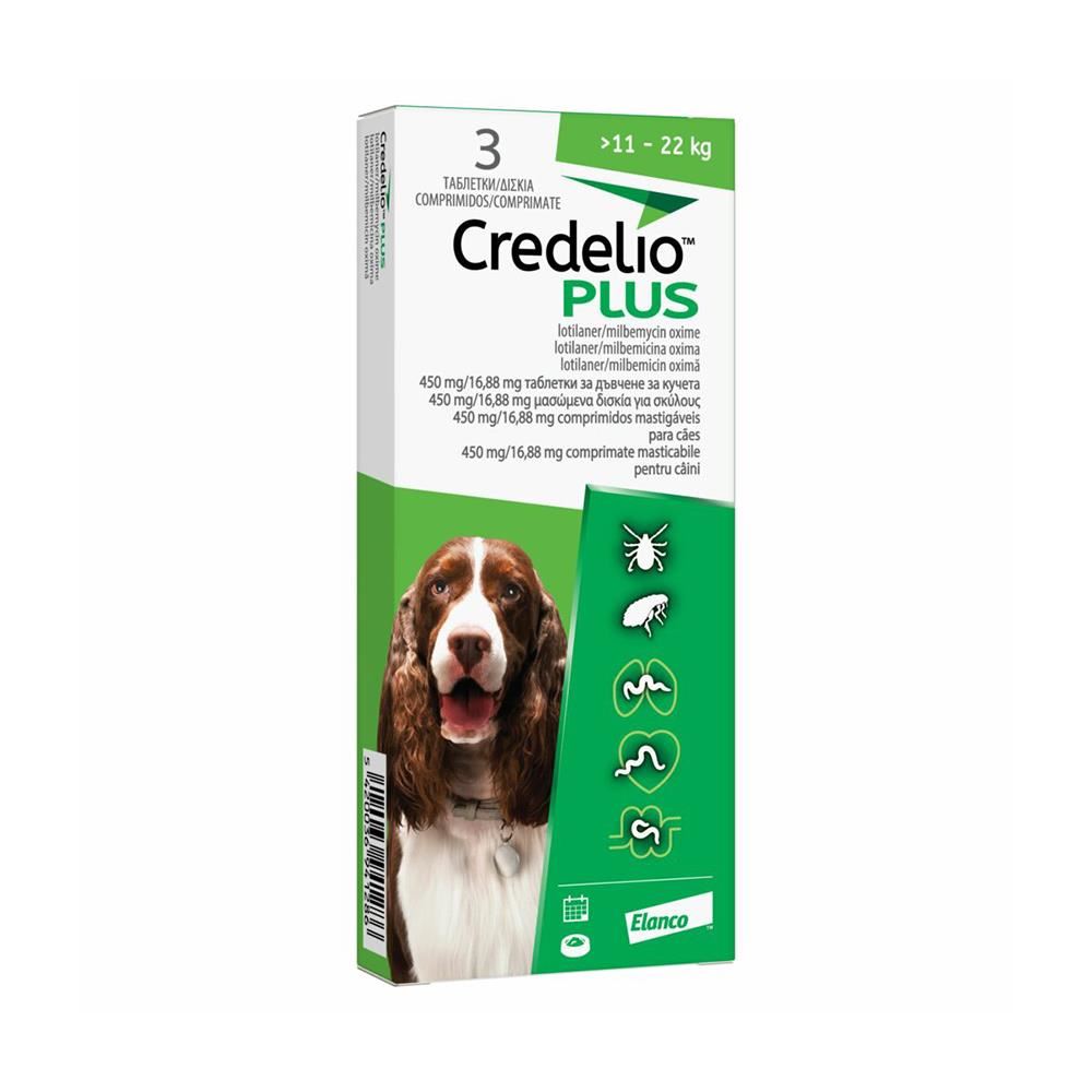 Credelio Plus 450 Mg 11 - 22 Kg 3 Tbl