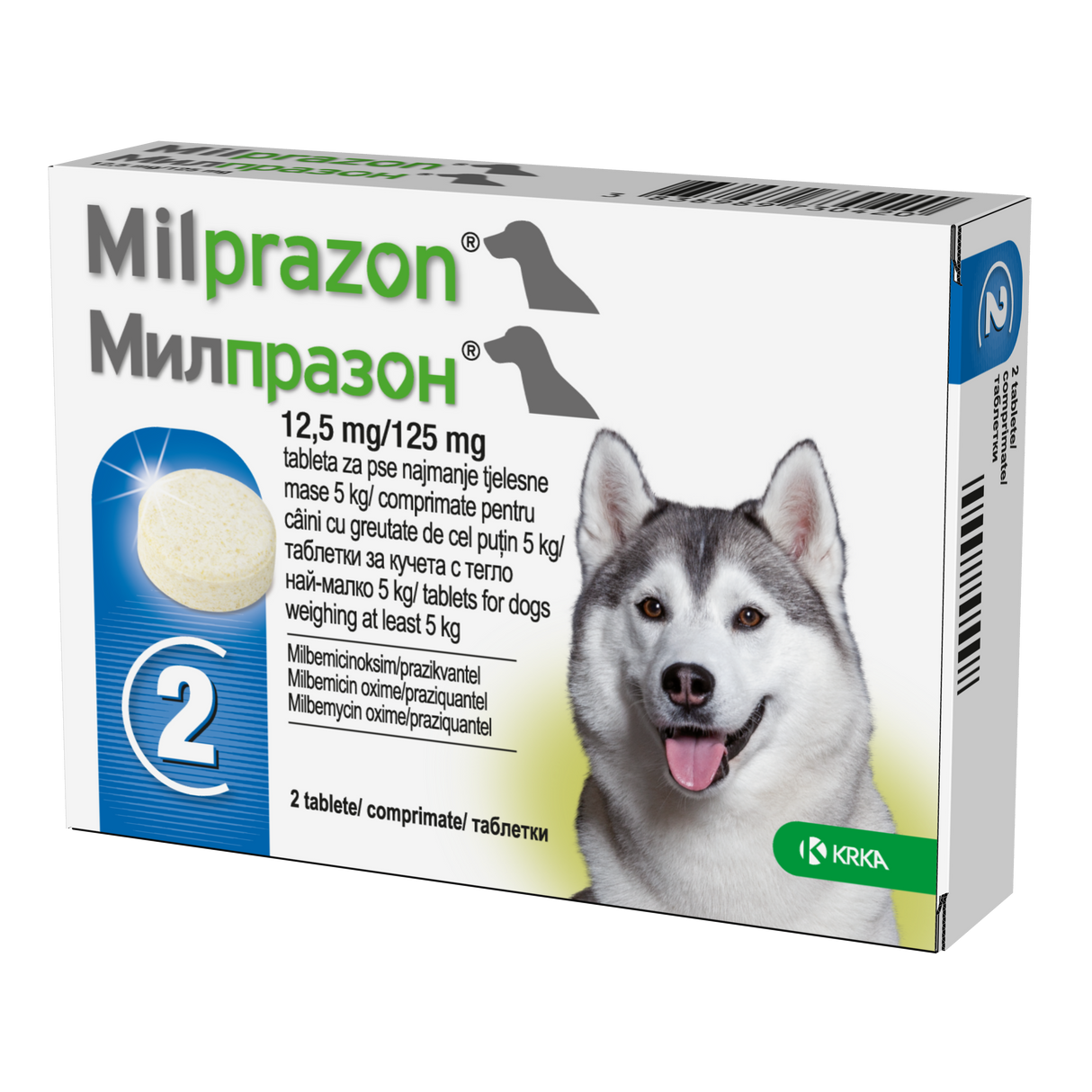 Milprazon caini 12,5mg/125mg *2cpr