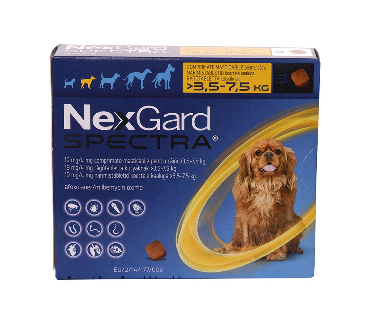 Nexgard Spectra S 3.5 - 7.5 Kg