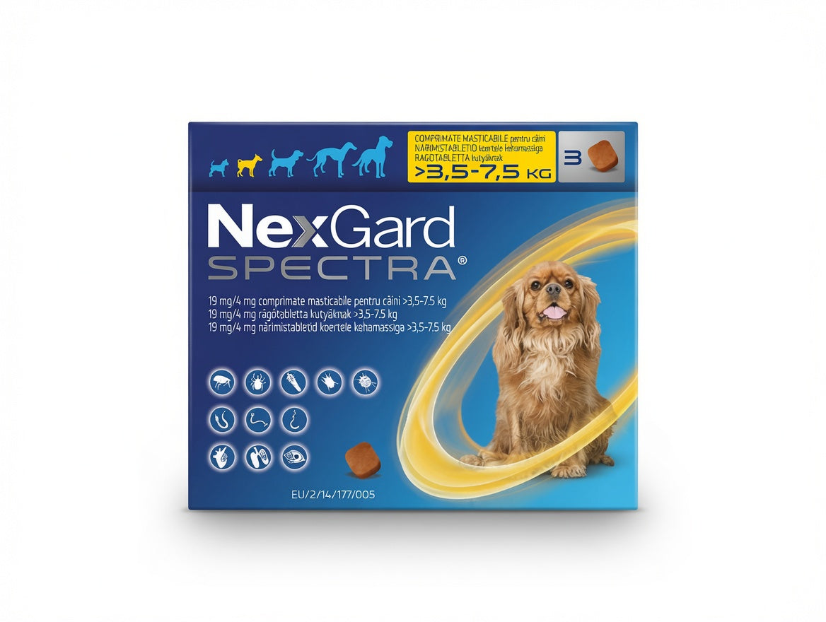 Nexgard Spectra S 3,5 - 7,5 Kg