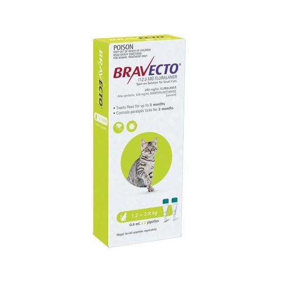 Bravecto Spot On Cat 112.5 Mg 1 Pipeta