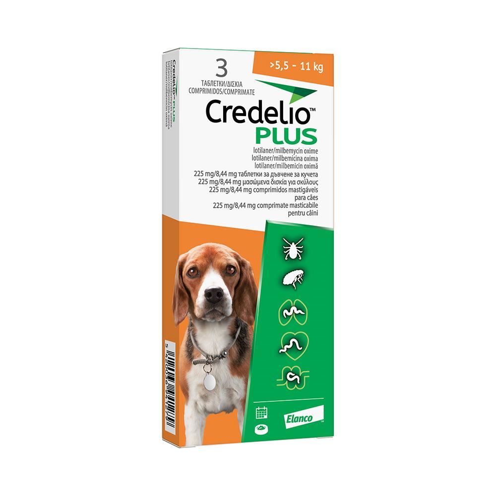 Credelio Plus 225 Mg 5.5 - 11 Kg 3 Tbl