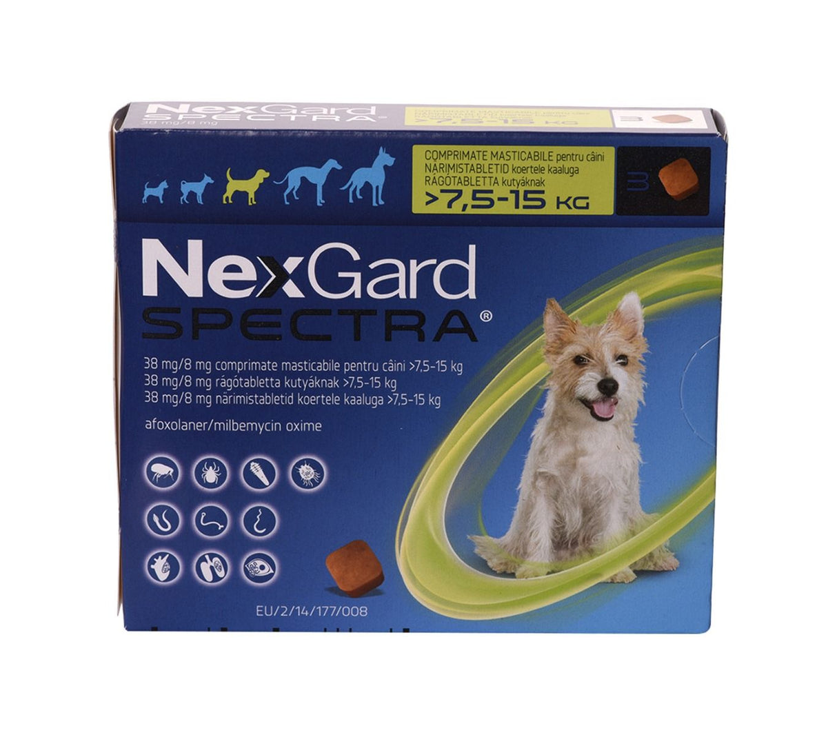 Nexgard Spectra M 7.5 - 15 Kg